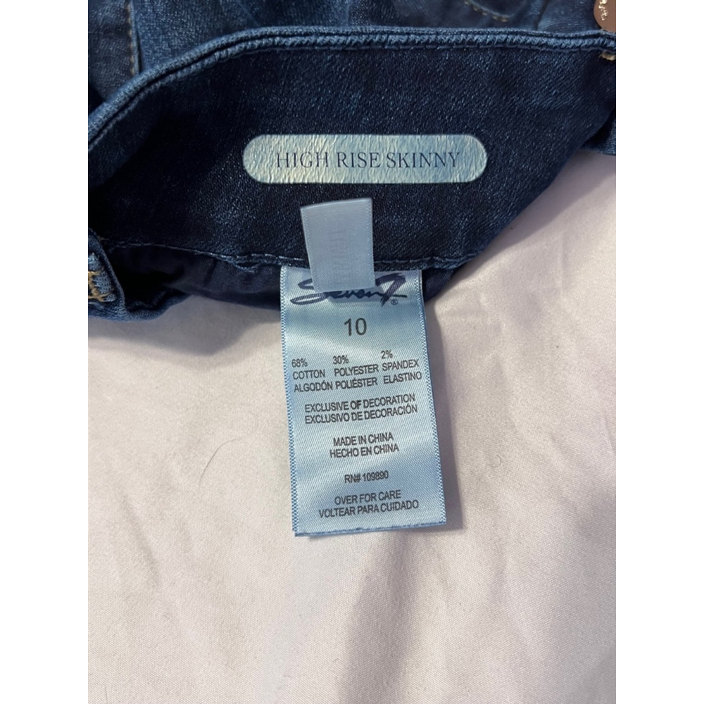 Women's Seven Jeans, Size 10, Dark Blue - Picture 3 of 7